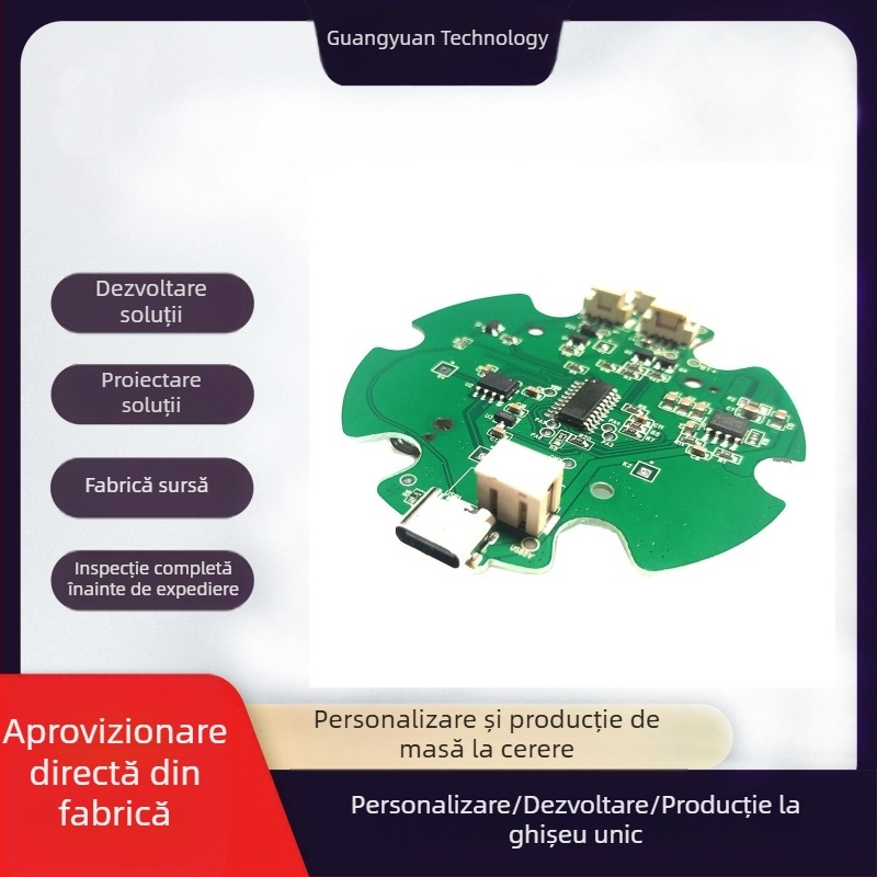 Prototipare și producție PCBA, dezvoltare circuit de control prin atingere, design PCB pentru lampă de birou cu reglare a luminozității prin atingere
