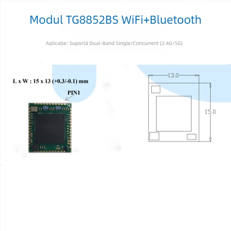 TG8852BS Modul de recepție serială fără fir, cu consum redus, modul inteligent Wi-Fi și Bluetooth