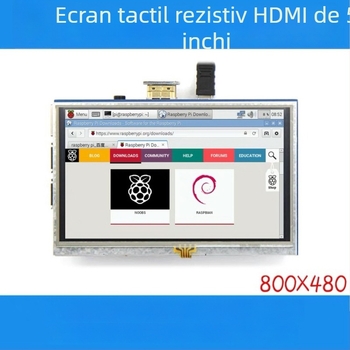 Ecran LCD tactil HDMI de 5 inch pentru Raspberry Pi 3B+/4B