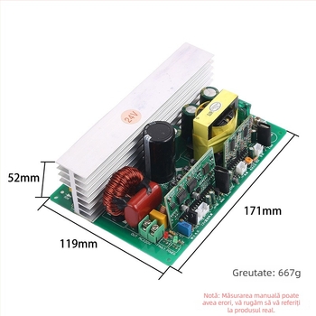 Invertor DC-AC cu undă sinosoidală pură, putere înaltă, 24V la 220V, modul pentru vehicule electrice