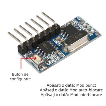 Modul wireless de decodare 433MHz RX480E, transmisor TX118S, accesorii DIY