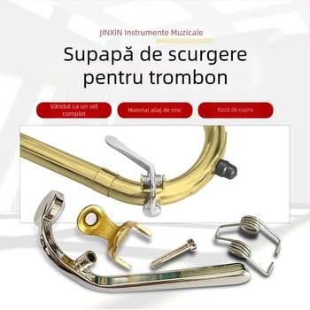 Valvă de apă pentru trombon — model universal pentru alt, tenor și eufoniu, piese de schimb pentru reparații ale instrumentelor muzicale
