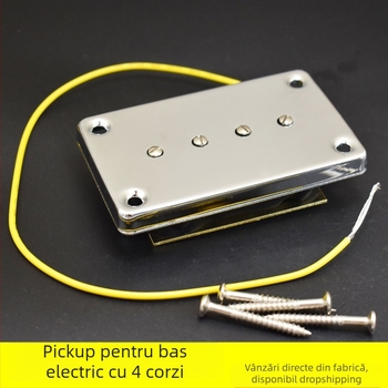 Pickup pentru bas electric cu 4 corzi, magnet ceramic