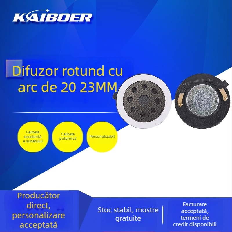 Difuzor circular cu trompă, dimensiuni 20×17×18 mm, cu picioare de montaj, difuzor încorporat, protecție triplă