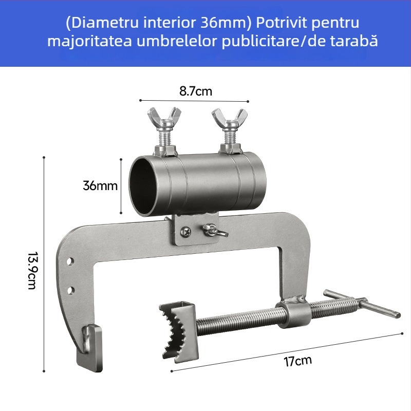 Platformă de pescuit plutitoare cu ponton și suport pentru umbrelă