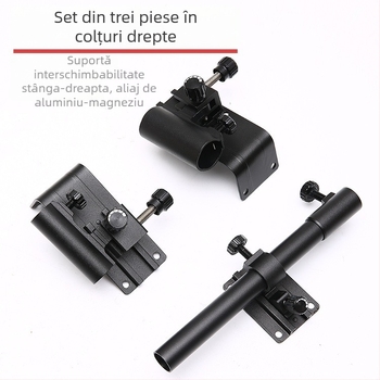 Set de trei piese de accesorii pentru cutia de pescuit: suport turret din aliaj aluminiu-magneziu și suport pentru umbrelă