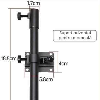 Set de trei piese de accesorii pentru cutia de pescuit: suport turret din aliaj aluminiu-magneziu și suport pentru umbrelă