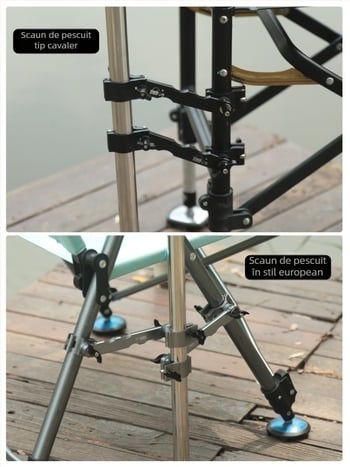Suport extins pentru umbrelă la scaunul de pescuit, din aliaj aluminiu-magneziu, design european stil cavaler, accesorii suport umbrelă