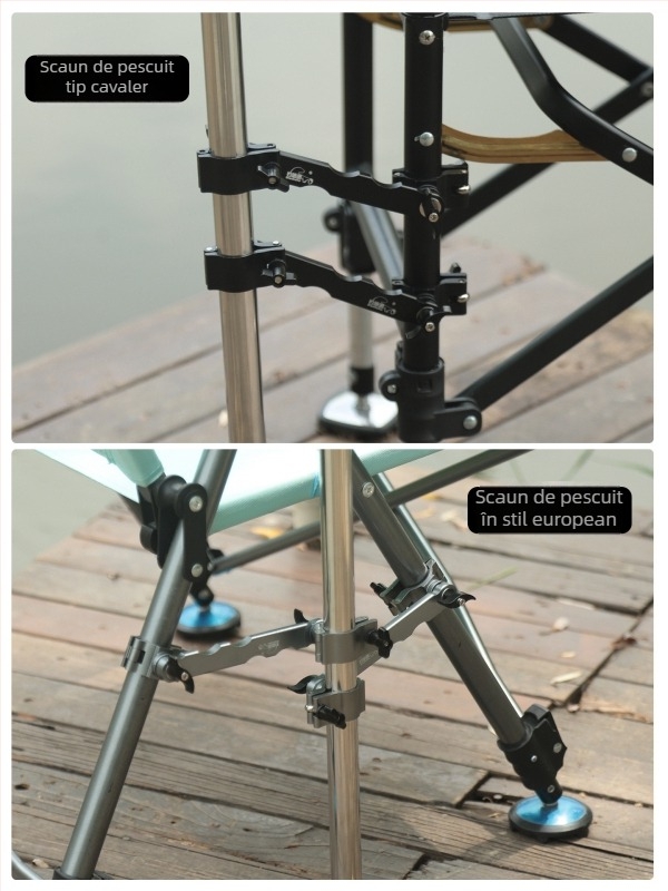 Suport extins pentru umbrelă la scaunul de pescuit, din aliaj aluminiu-magneziu, design european stil cavaler, accesorii suport umbrelă