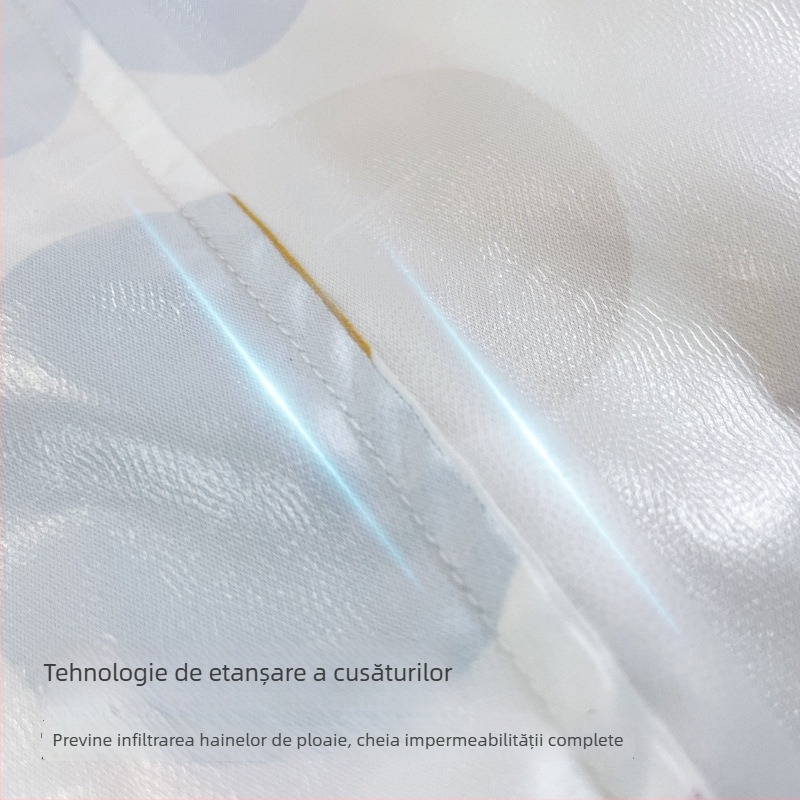 Palton impermeabil lung pentru drumeții, cu glugă, protecție totală împotriva ploii pentru biciclete electrice, cusături etanșate