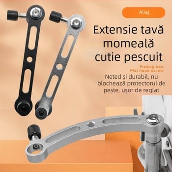 Suport universal pentru tavă de momeală pentru cutie de pescuit și scaun, tavă de momeală, tavă de pod, braț extensibil - accesorii
