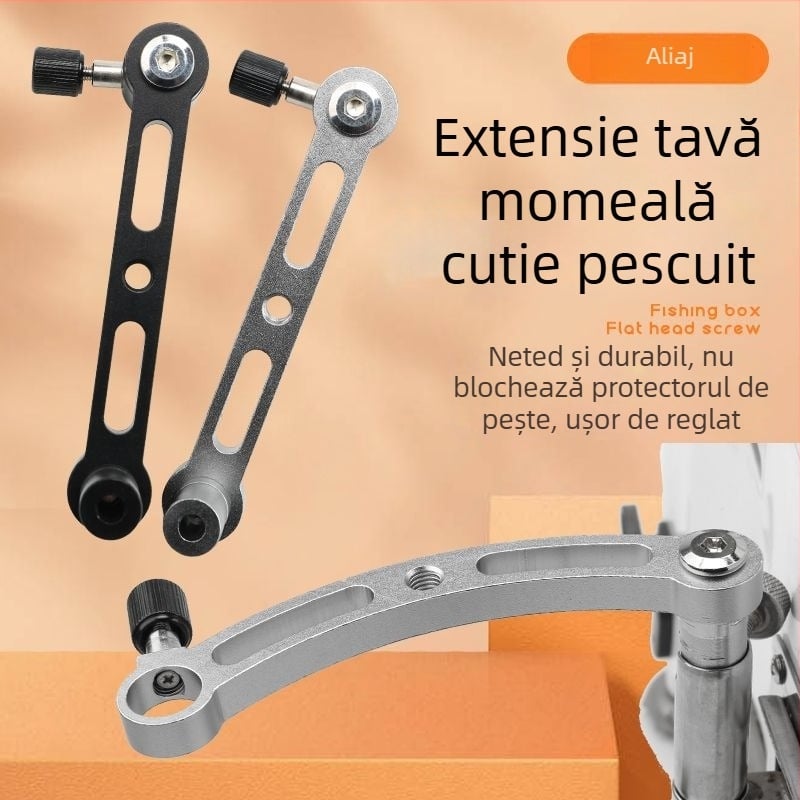 Suport universal pentru tavă de momeală pentru cutie de pescuit și scaun, tavă de momeală, tavă de pod, braț extensibil - accesorii