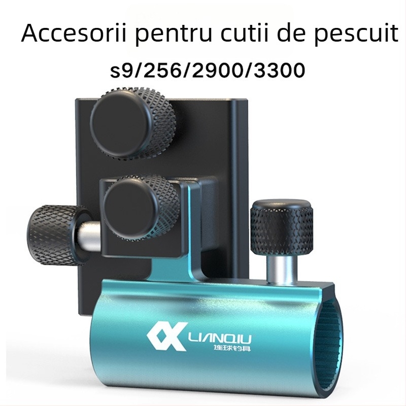 Ball nou model din aliaj aluminiu-magneziu, suport cu insert de tip turret pentru cutia de pescuit, șuruburi anti-pierdere – accesoriu universal pentru obiecte mari