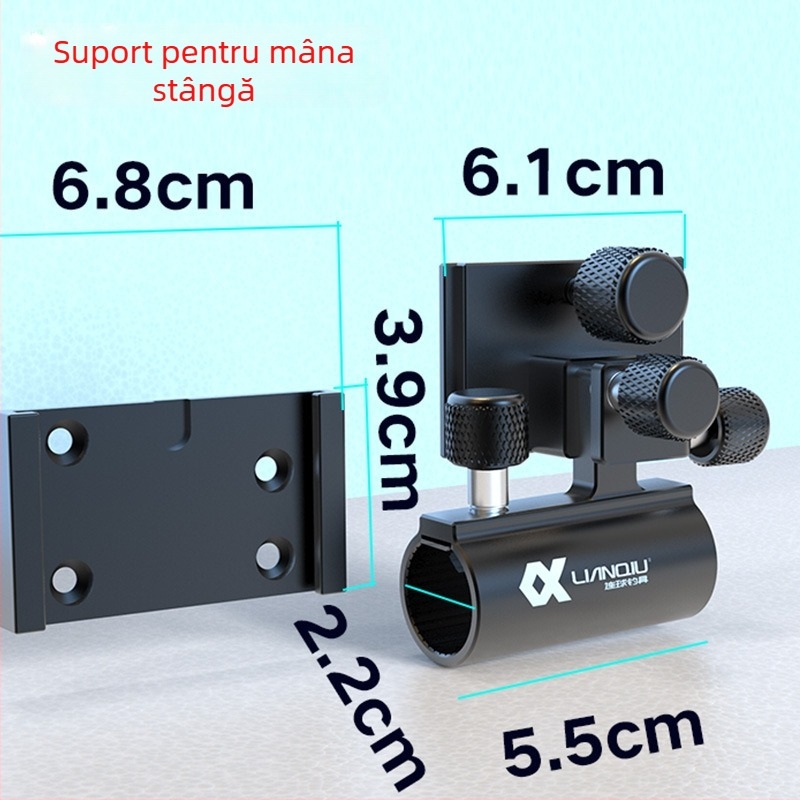 Ball nou model din aliaj aluminiu-magneziu, suport cu insert de tip turret pentru cutia de pescuit, șuruburi anti-pierdere – accesoriu universal pentru obiecte mari