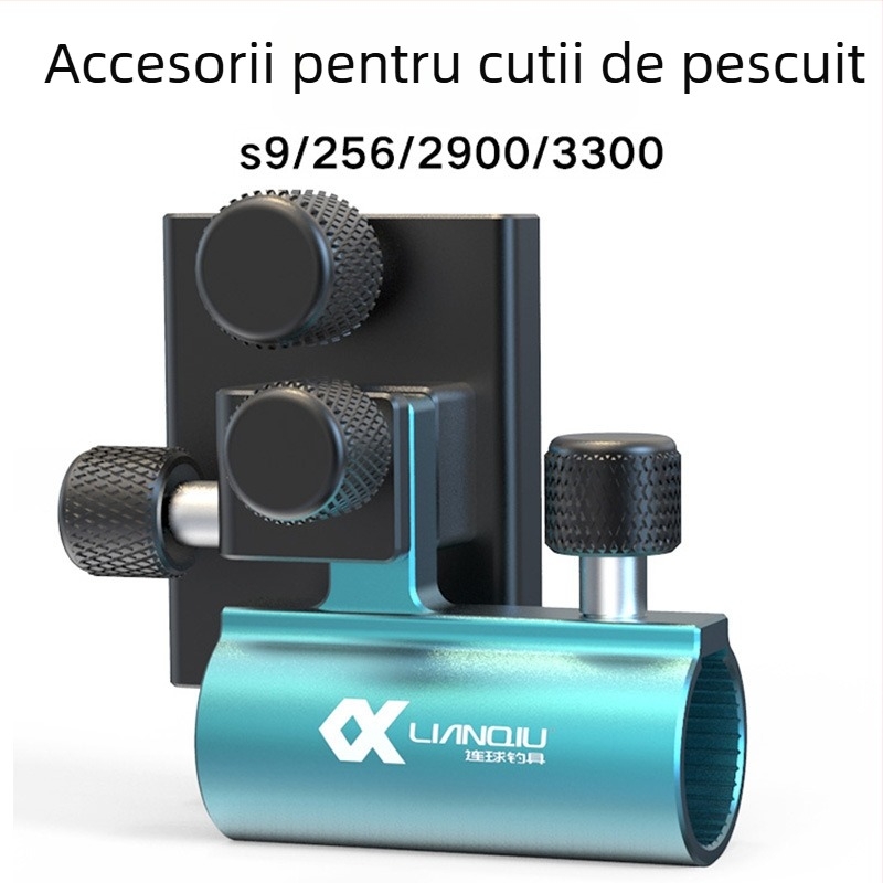 Ball nou model din aliaj aluminiu-magneziu, suport cu insert de tip turret pentru cutia de pescuit, șuruburi anti-pierdere – accesoriu universal pentru obiecte mari