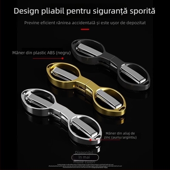 Foarfece de pescuit din oțel inoxidabil, pliabile, multifuncționale, compacte pentru trusa de pescuit, potrivite pentru PE linie și linie de plumb