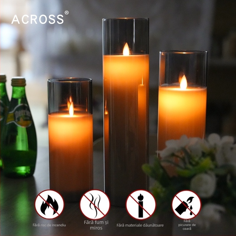 Lumină ambientală LED din sticlă, de mari dimensiuni – atmosferă romantică pentru casă, nunți și cerere în căsătorie