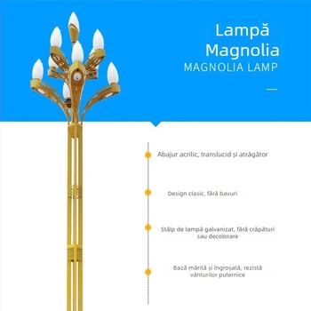 Lampă Magnolia pentru iluminat rutier și peisagistic, 10 m lampă de drum, 8 m lampă de stradă, 12 m lampă pe stâlp înalt pentru Piața Municipală
