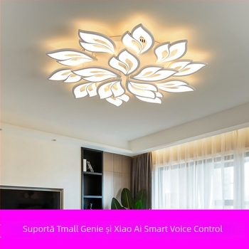 Nou plafon LED pentru living, stil minimalist modern, abajur acrilic, iluminare creativă pentru dormitor și sufragerie