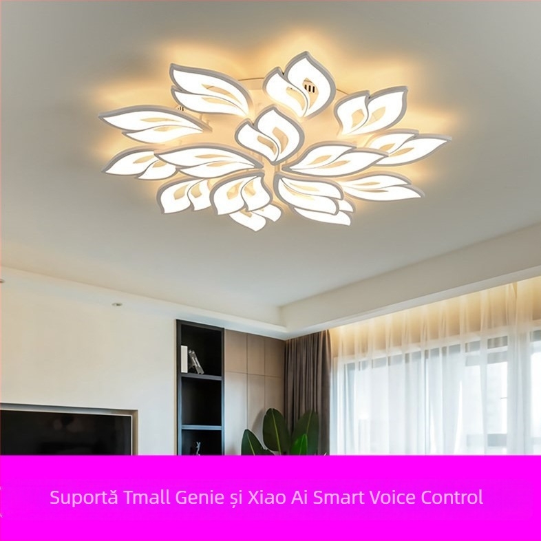 Nou plafon LED pentru living, stil minimalist modern, abajur acrilic, iluminare creativă pentru dormitor și sufragerie