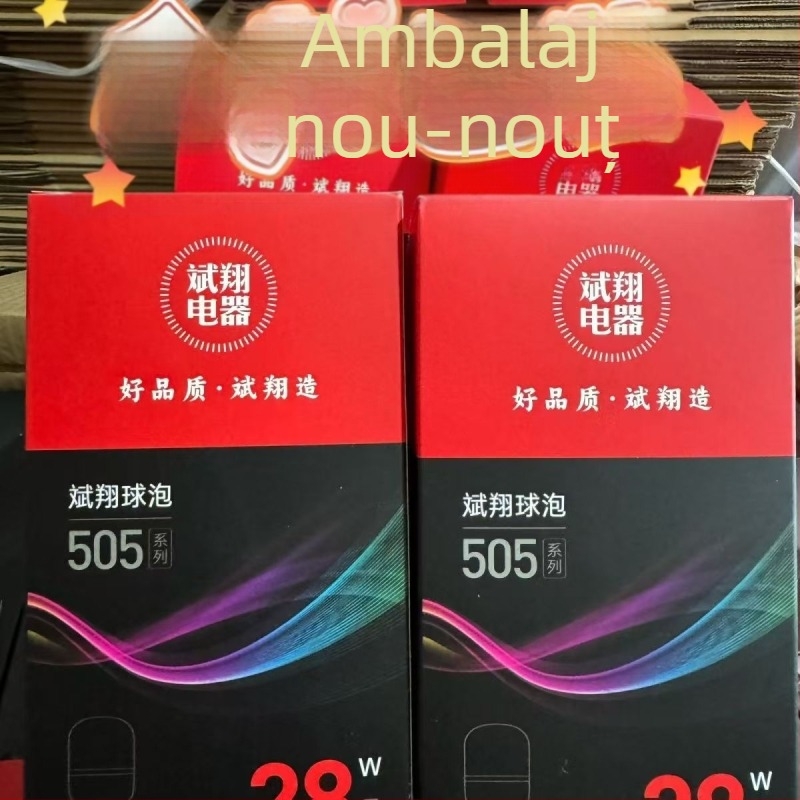Binxiang LED Lampă – Economie de energie, fără pâlpâire, bază E27, utilizare industrială, super luminoasă, putere mare 5W-48W