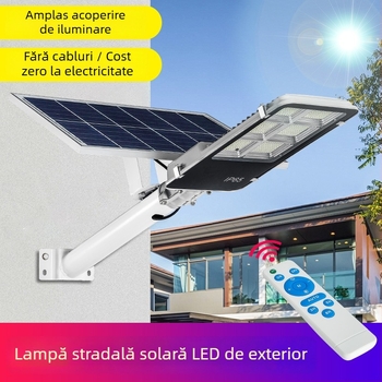Lumină stradală cu LED solar pentru drumuri rurale și municipale, rezistentă la intemperii IP65, design Bob de Aur, telecomandă, 12V, 24–36 ore