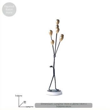 Sculptură decorativă modernă cu temă balon, pentru camera copiilor, sufragerie sau hol
