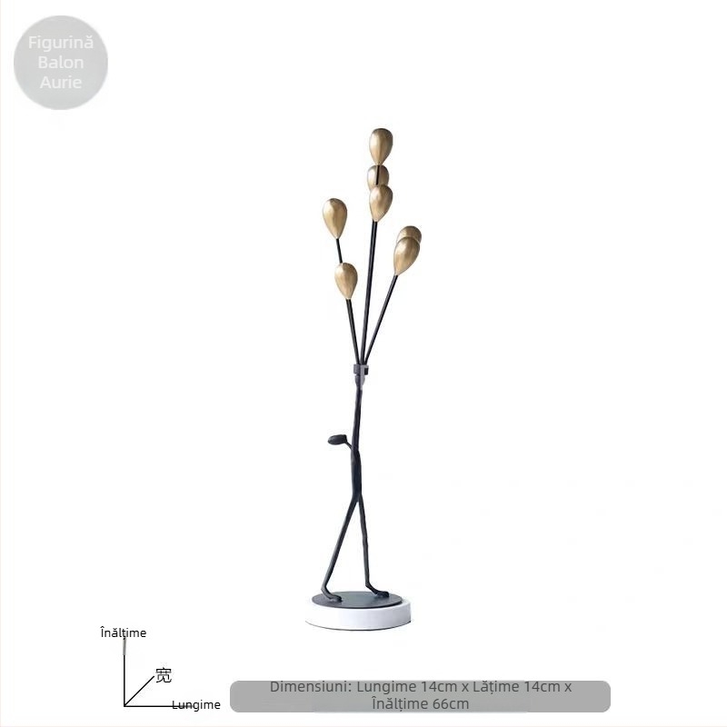 Sculptură decorativă modernă cu temă balon, pentru camera copiilor, sufragerie sau hol