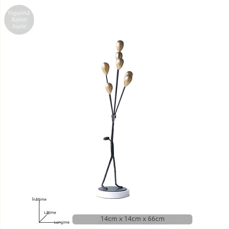 Sculptură decorativă modernă cu temă balon, pentru camera copiilor, sufragerie sau hol