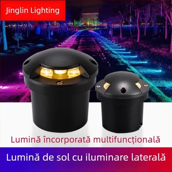 Lampă subterană rotundă pentru grădină, trepte, coridoare și alei, IP65, 3W, alb cald 3000K