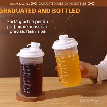 Recipient multifuncțional sigilat pentru depozitare și ceașcă portabilă, mare capacitate, pentru cold brew și Lapte de soia