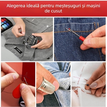 Set de cusut de 90 de piese, portabil pentru casă și călătorii, cu instrumente de cusut și cutie de cusut