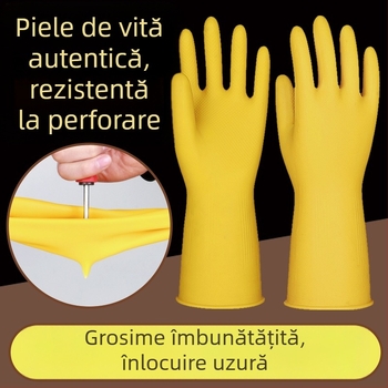 Mănuși groase din tendoane de vită pentru treburi casnice — rezistente la ulei, impermeabile, potrivite pentru spălat vase, curățenie și îngrijire auto
