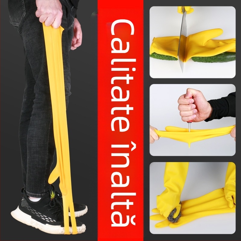 Mănuși groase din tendoane de vită pentru treburi casnice — rezistente la ulei, impermeabile, potrivite pentru spălat vase, curățenie și îngrijire auto