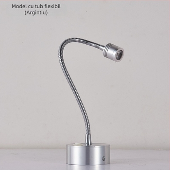 Spot LED cu furtun flexibil, reîncărcabil, pentru vitrina de bijuterii, iluminare fără fir pentru expoziții, 1W/3W, lampă compactă pentru bar