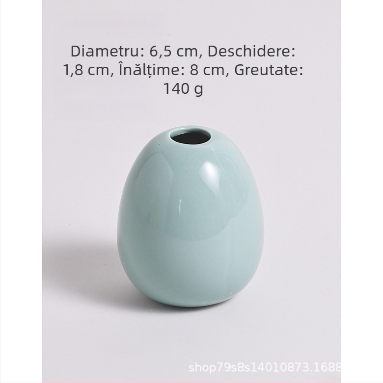 Vază ceramică de birou, în stil crem, pentru decorul camerei și biroului