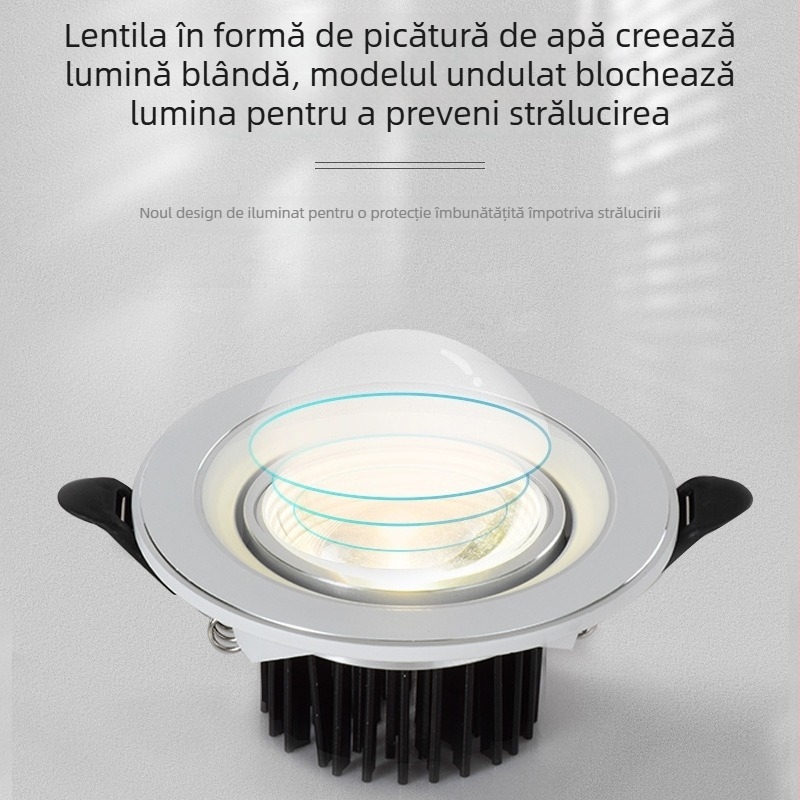Rainbow Hill spot LED încastrat pentru sufragerie, 2025 model nou, downlight ultra-subțire și iluminare de perete pentru TV