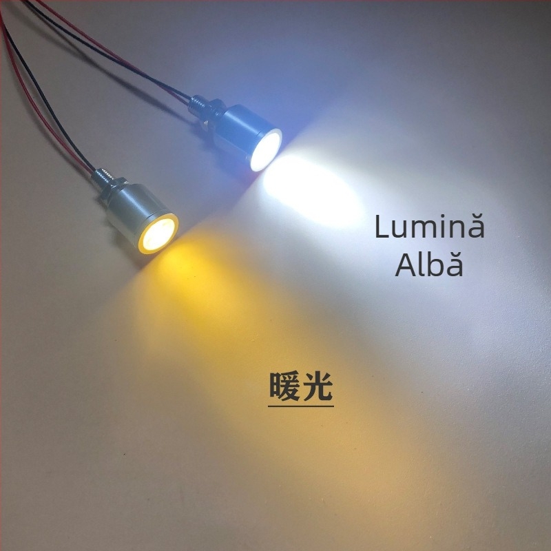 Spot LED mini, 5V, 1W, carcasă din aluminiu, iluminare de urgență, lampă 24V