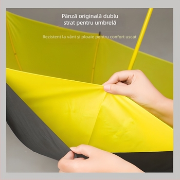 Umbrelă automată de 30 inch, extralargă, cu două straturi, consolidată pentru golf, umbrelă de afaceri pentru soare și ploaie, pentru bărbați și femei, cu logo publicitar