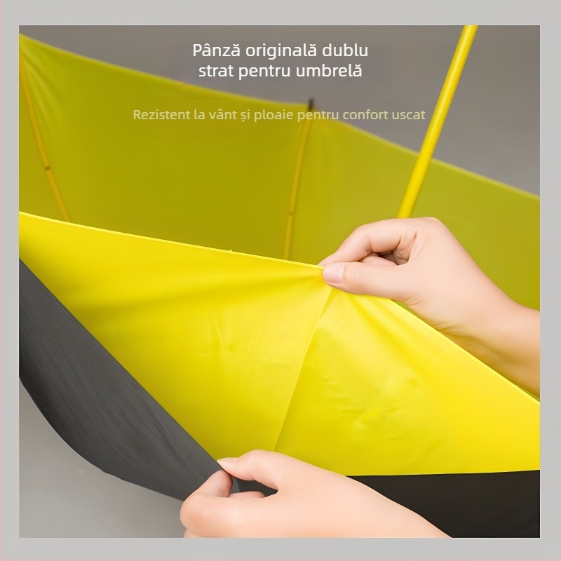 Umbrelă automată de 30 inch, extralargă, cu două straturi, consolidată pentru golf, umbrelă de afaceri pentru soare și ploaie, pentru bărbați și femei, cu logo publicitar