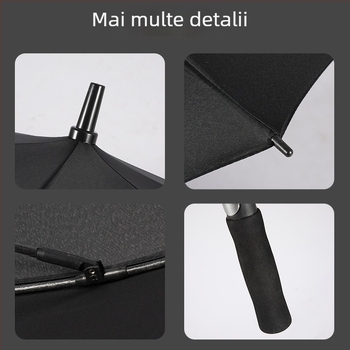 Umbrelă de golf cu tijă dreaptă, deschidere automată, mâner lung, personalizată, mărime mărită, rezistentă la vânt, cadou de afaceri, umbrelă promoțională cu logo