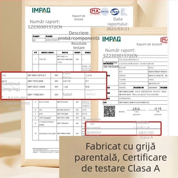 Set copii din Modal pentru primăvară-toamnă: top cu guler rotund subțire și pantaloni, antibacterian și cald, unisex