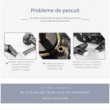 Qianrui mulinetă de pescuit pentru apă sărată, construcție integral metalică, 15 rulmenți, pentru pescuit în mare și pe stânci