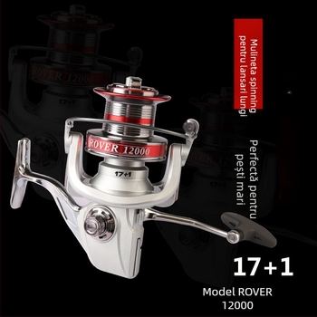 Debao mulinetă de pescuit complet metalică, aruncări la distanță, model ultra mare 8000-12000