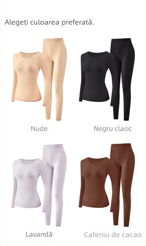Set de shapewear cu parfum de camelia, țesătură termică invizibilă, fără cusături, susținere încorporată pentru cupă