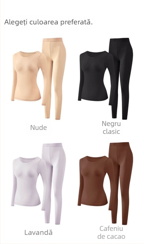 Set de shapewear cu parfum de camelia, țesătură termică invizibilă, fără cusături, susținere încorporată pentru cupă