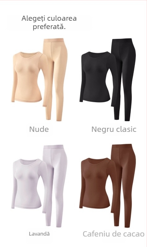 Set de shapewear cu parfum de camelia, țesătură termică invizibilă, fără cusături, susținere încorporată pentru cupă