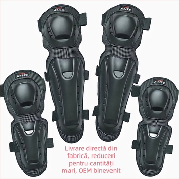 Ayit echipament de protecție pentru motocicletă — set de 4 piese cu protecții pentru genunchi, coate și picioare, pentru off-road, protecție împotriva căderii și impactului, pentru bărbați și femei