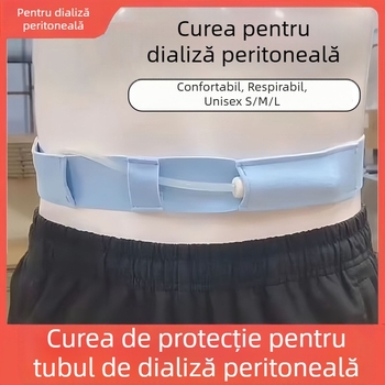 Centură pentru dializă peritoneală din bumbac, bandă abdominală pentru fixarea cateterului, protecție pentru tuburi