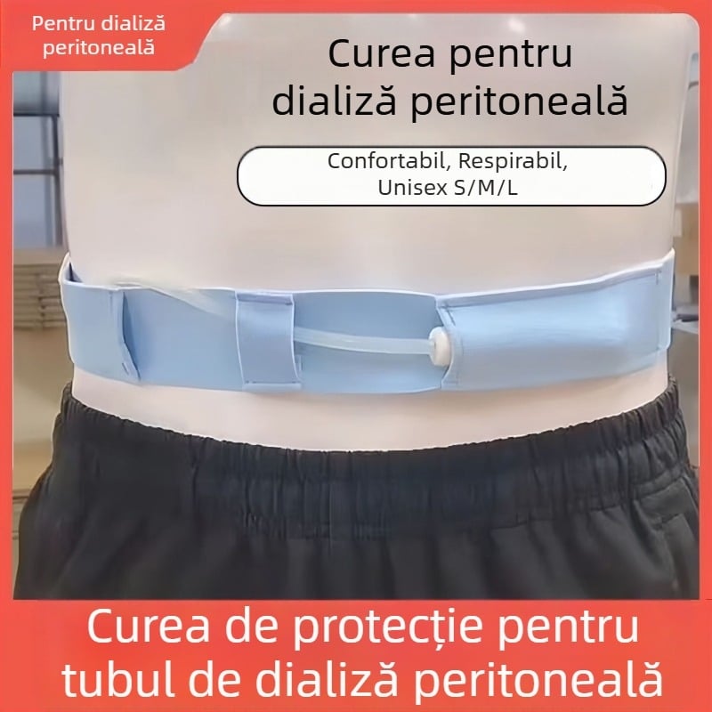 Centură pentru dializă peritoneală din bumbac, bandă abdominală pentru fixarea cateterului, protecție pentru tuburi